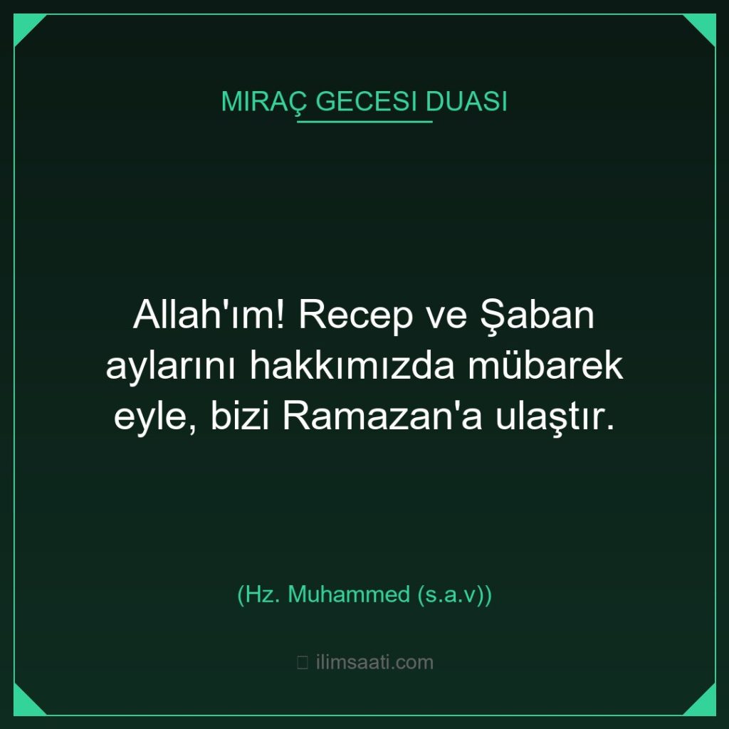 Miraç Kandili Paylaşım Kartı 4