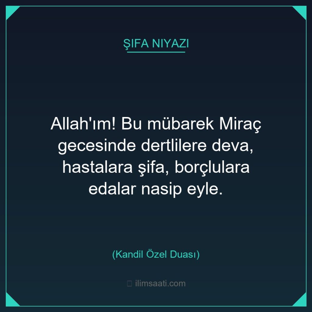 Miraç Kandili Paylaşım Kartı 10